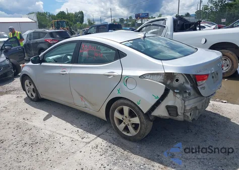 2013 Hyundai Elantra Gls z USA, uszkodzony, nr VIN 5NPDH4AE8DH448409